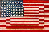 Jasper Johns three flags by Unknown Artist